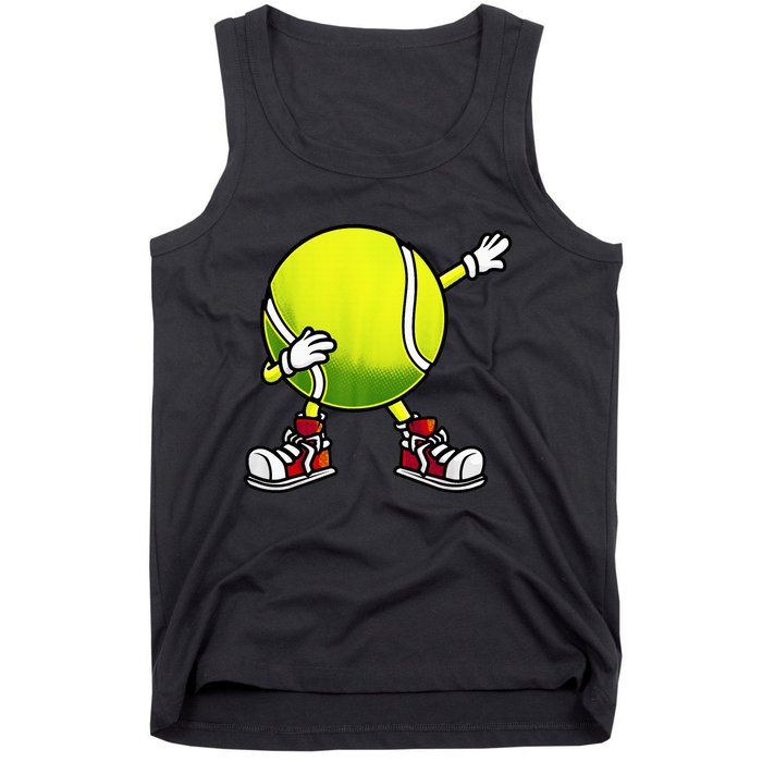 Cute Tennis Design Tennis Player Racket Sport Tank Top