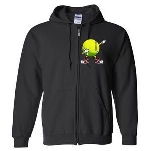 Cute Tennis Design Tennis Player Racket Sport Full Zip Hoodie