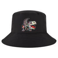 Calavera TRex Dia De Los Muertos Dinosaur Halloween Cool Comfort Performance Bucket Hat