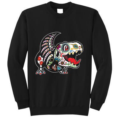 Calavera TRex Dia De Los Muertos Dinosaur Halloween Sweatshirt