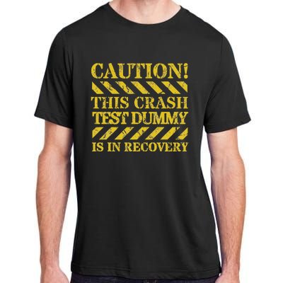 Crash Test Dummy In Recovery Funny Injury And Injured Adult ChromaSoft Performance T-Shirt