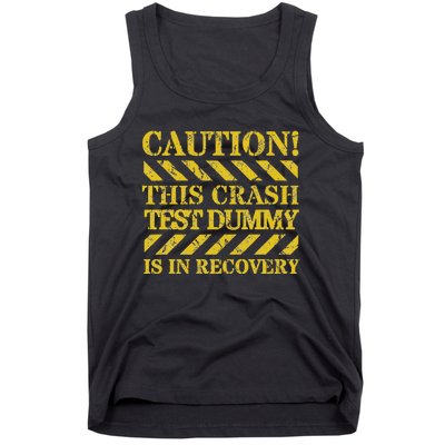 Crash Test Dummy In Recovery Funny Injury And Injured Tank Top