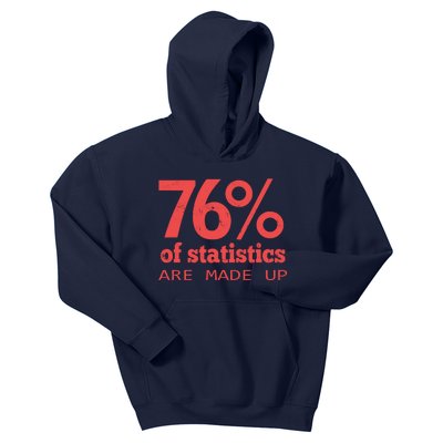 Cool Teksture Design 76% Statistics Patern Kids Hoodie