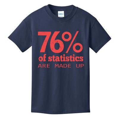 Cool Teksture Design 76% Statistics Patern Kids T-Shirt