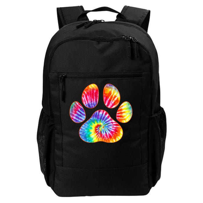 Cute Tie Dye Paw Print Pet Owner Paw Print Tie Dye Dog Lover Daily Commute Backpack