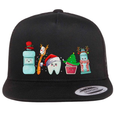 Christmas Teeth Dental Squad Christmas Dentist Christmas Flatbill Hat