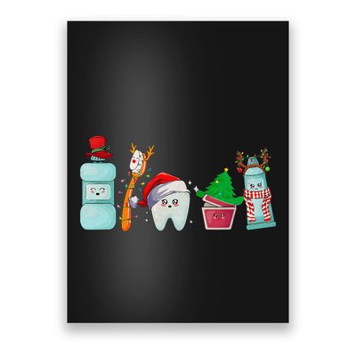 Christmas Teeth Dental Squad Christmas Dentist Christmas Poster