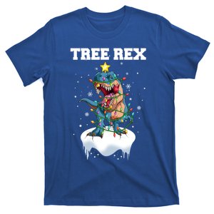 Christmas Tree Dinosaur Fairy Lights Tree Rex Cute Gift T-Shirt