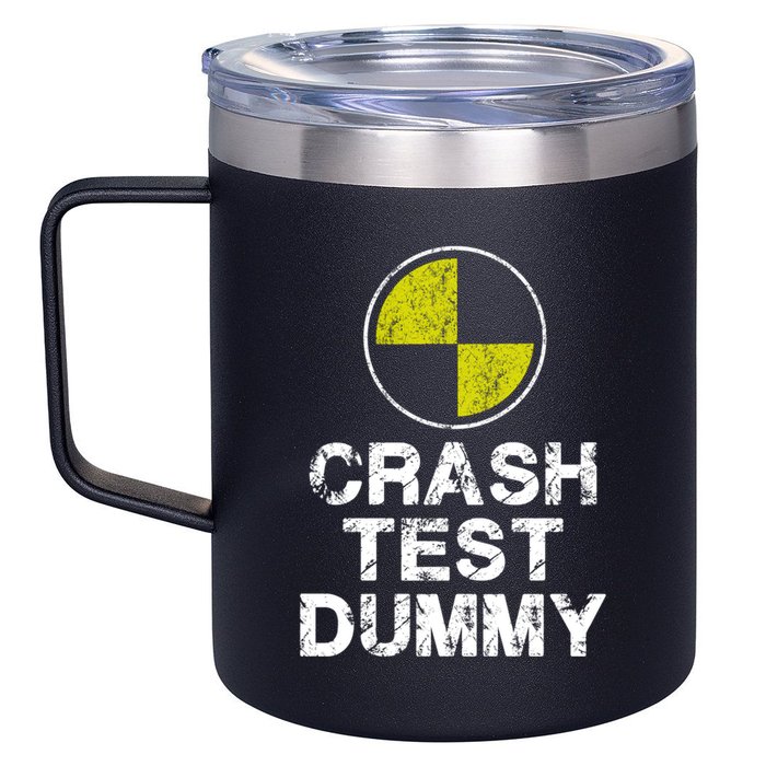 Crash Test Dummy 12oz Stainless Steel Coffee Mug