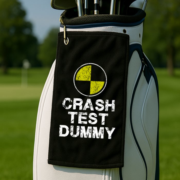 Crash Test Dummy Golf Towel