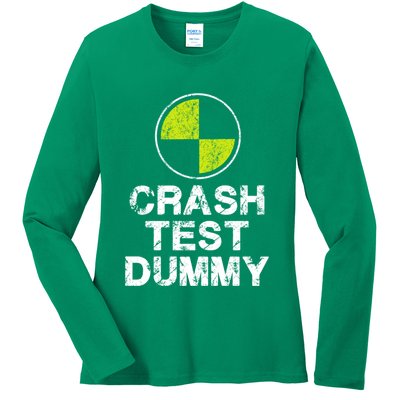 Crash Test Dummy Ladies Long Sleeve Shirt