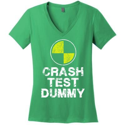 Crash Test Dummy Women's V-Neck T-Shirt