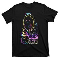 Cute Tie Dye Boo Boo Crew Halloween Ghost Wound Care Nurse T-Shirt