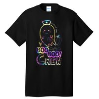 Cute Tie Dye Boo Boo Crew Halloween Ghost Wound Care Nurse Tall T-Shirt