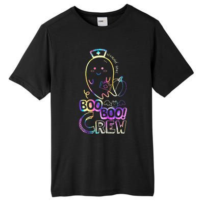 Cute Tie Dye Boo Boo Crew Halloween Ghost Wound Care Nurse Tall Fusion ChromaSoft Performance T-Shirt