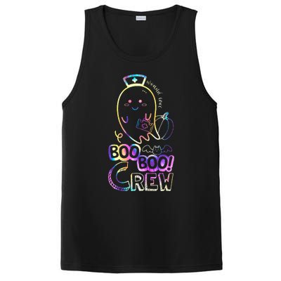 Cute Tie Dye Boo Boo Crew Halloween Ghost Wound Care Nurse PosiCharge Competitor Tank