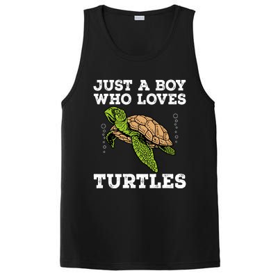 Cool Turtle Design For Boy Sea Turtle Animal Lover PosiCharge Competitor Tank