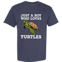 Cool Turtle Design For Boy Sea Turtle Animal Lover Garment-Dyed Heavyweight T-Shirt