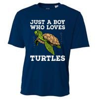 Cool Turtle Design For Boy Sea Turtle Animal Lover Cooling Performance Crew T-Shirt