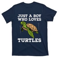 Cool Turtle Design For Boy Sea Turtle Animal Lover T-Shirt