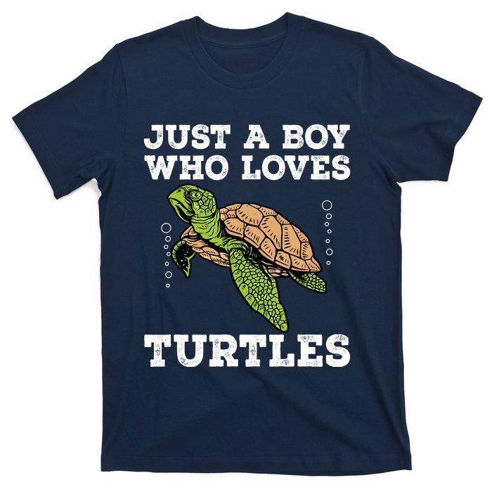 Cool Turtle Design For Boy Sea Turtle Animal Lover T-Shirt