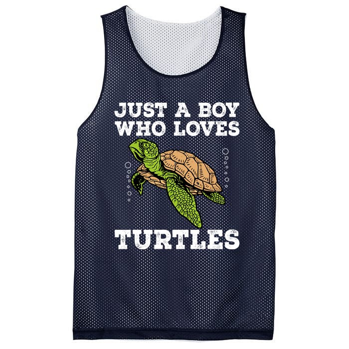 Cool Turtle Design For Boy Sea Turtle Animal Lover Mesh Reversible Basketball Jersey Tank