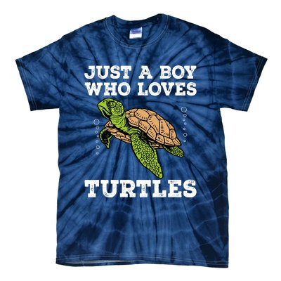 Cool Turtle Design For Boy Sea Turtle Animal Lover Tie-Dye T-Shirt