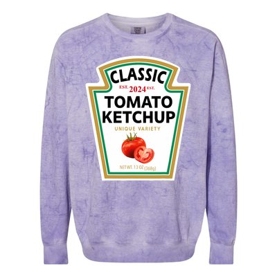 Classic Tomato Diy Halloween Costume Matching Group Colorblast Crewneck Sweatshirt