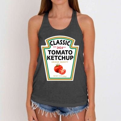 Classic Tomato Diy Halloween Costume Matching Group Women's Knotted Racerback Tank