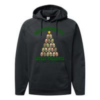 Christmas Tree Delivering The Cutest Presents L D Nurse Performance Fleece Hoodie