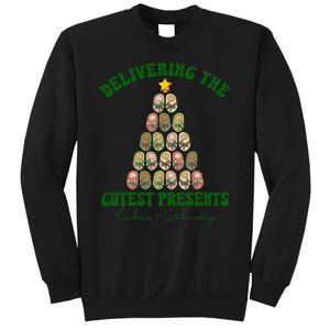 Christmas Tree Delivering The Cutest Presents L D Nurse Sweatshirt