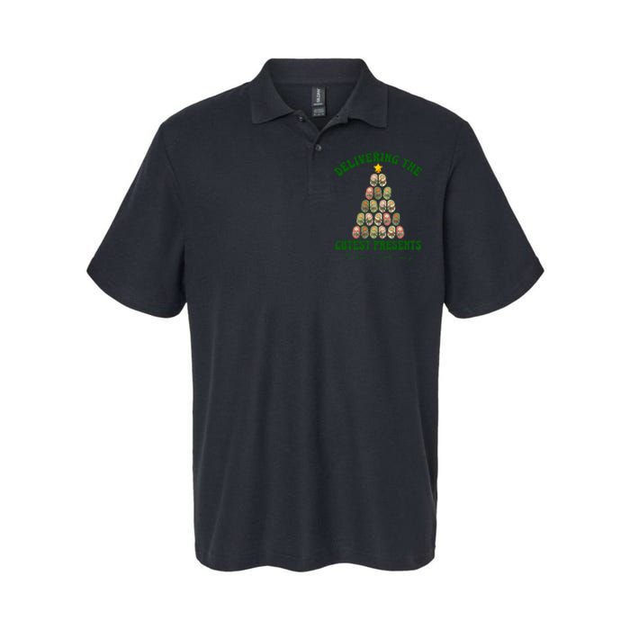 Christmas Tree Delivering The Cutest Presents L D Nurse Softstyle Adult Sport Polo