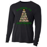 Christmas Tree Delivering The Cutest Presents L D Nurse Cooling Performance Long Sleeve Crew