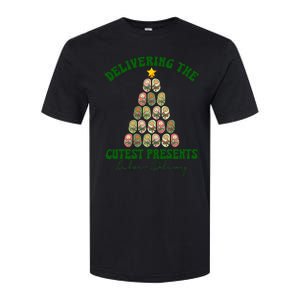 Christmas Tree Delivering The Cutest Presents L D Nurse Softstyle CVC T-Shirt