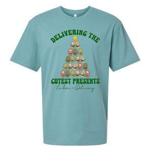 Christmas Tree Delivering The Cutest Presents L D Nurse Sueded Cloud Jersey T-Shirt