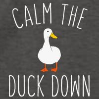 Calm The Duck Down Funny Duck White Bird Sassy Ducklings Vector Backpack