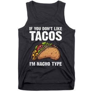 Cute Taco Design Mexican Food Taco Lover Tank Top