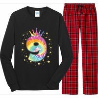 Colorful Tie Dye 9 Year Old Girl 9th Birthday Gifts Long Sleeve Pajama Set