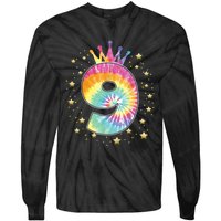 Colorful Tie Dye 9 Year Old Girl 9th Birthday Gifts Tie-Dye Long Sleeve Shirt