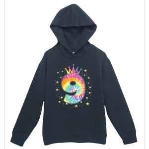 Colorful Tie Dye 9 Year Old Girl 9th Birthday Gifts Urban Pullover Hoodie