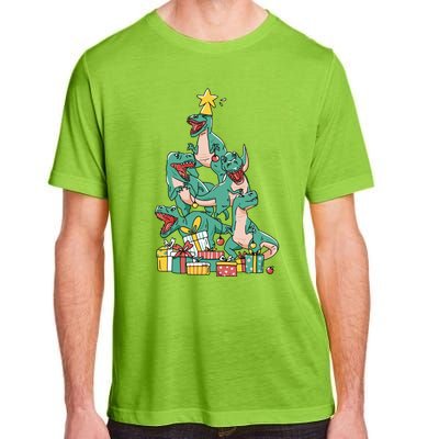 Christmas Trex Dinosaur Happy Trexmas Tree Rex Christmas Cool Gift Adult ChromaSoft Performance T-Shirt