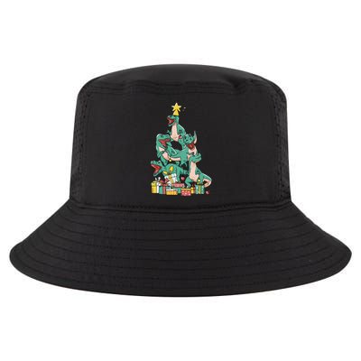 Christmas Trex Dinosaur Happy Trexmas Tree Rex Christmas Cool Gift Cool Comfort Performance Bucket Hat