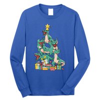 Christmas Trex Dinosaur Happy Trexmas Tree Rex Christmas Cool Gift Long Sleeve Shirt