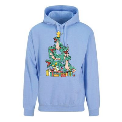 Christmas Trex Dinosaur Happy Trexmas Tree Rex Christmas Cool Gift Unisex Surf Hoodie