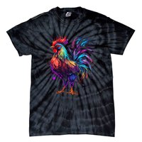 Chicken Tie Dye Hippie Poultry Farmer Farm Vintage Graphic Tie-Dye T-Shirt