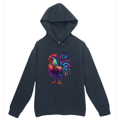 Chicken Tie Dye Hippie Poultry Farmer Farm Vintage Graphic Urban Pullover Hoodie