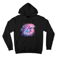 Cute Tiedye Dolphin Parent And Child Dolphins Hoodie