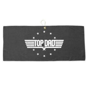 Cool Top Dad Fathers Day Logo Large Microfiber Waffle Golf Towel