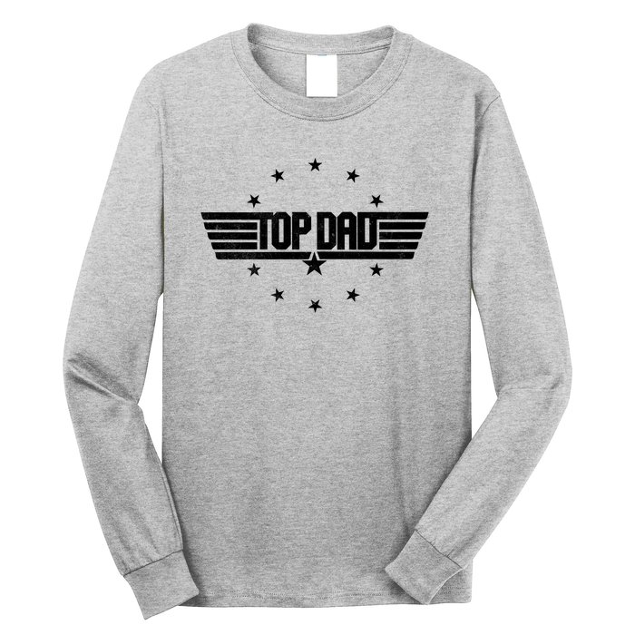 Cool Top Dad Fathers Day Logo Long Sleeve Shirt