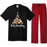 Christmas Tree Dogs Xmas Pet Dog Lover Navidad Santa Gift Pajama Set